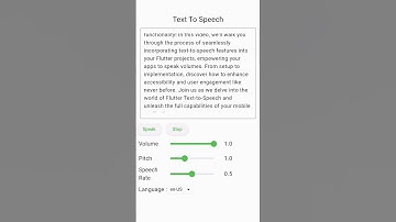 Mastering Flutter: Harnessing the Power of Text-to-Speech