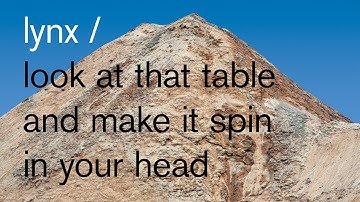 Lynx / Look at That Table and Make it Spin in Your Head