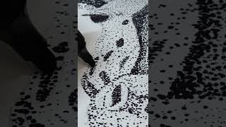 giraffe 🦒 | stippling method |dots| #shors #giraffe #art @dharm_art_