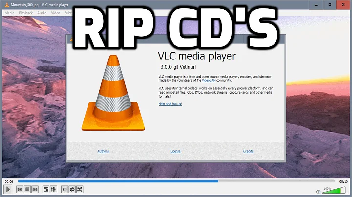 How To RIP Audio CDs using VLC Free Media Player)