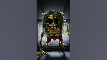 horror version spongebob characters in the ring film ⚠️🛑⚠️🛑 #horror #scary please view more video ❌️