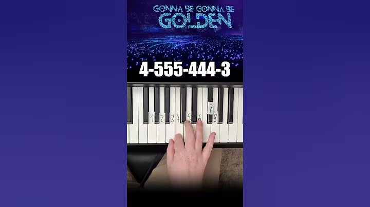 Golden KPop Demon Hunters Piano Tutorial #shorts