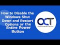 How to Disable the Windows Shut Down and Restart Options or the Entire Power Button Mp3 Song