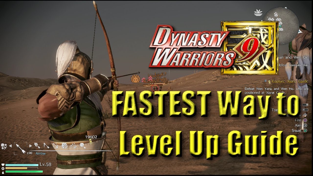 Dynasty Warriors 9 - The FASTEST Way to Level Up Characters Guide