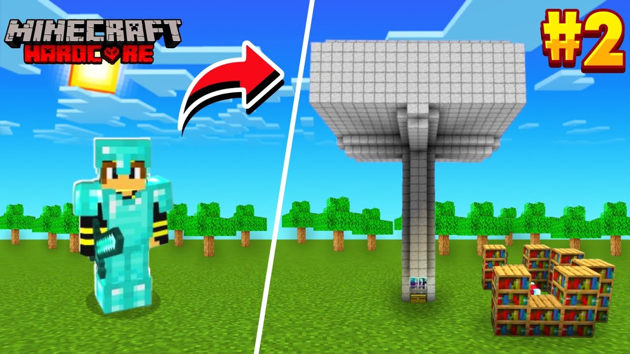 I Made FULL DIAMOND Armor in Minecraft Hardcore! - YouTube