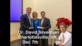 Dr. David Silverman Charlottesville Dec 7th -  SATURDAY DEC 7 ASEA talk hosted by Carolyn Hoffman