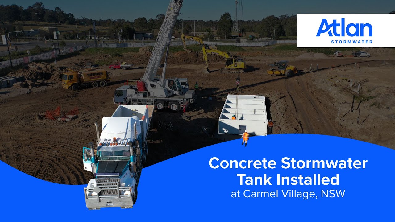 Concrete Stormwater Tank Installed at Carmel Village | Atlan Stormwater ...