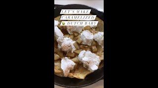 Let’s make caramelized pears Dutch baby pancake