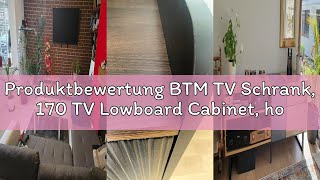 Produktbewertung BTM TV Schrank, 170 TV Lowboard Cabinet, holzfarbene Spanplatte, offener Stauraum m