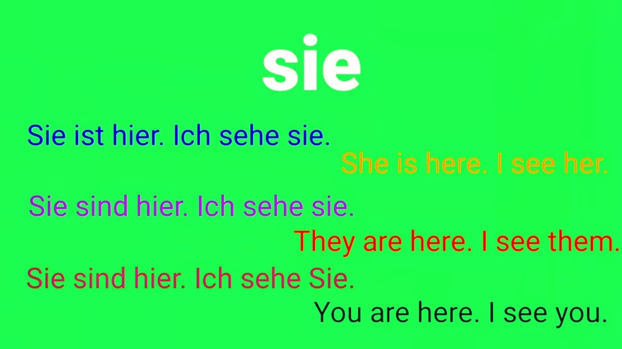 ihr oder sie, Sie oder Ihr, YouTube