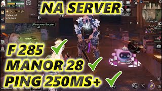 Lifeafter F285 With 250ms  ping and Manor 28! Leggo Clear on NA Server!