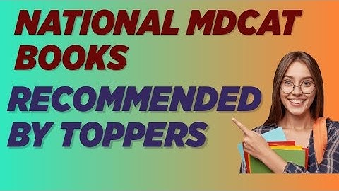 National MDCAT Books Recommended By Toppers #mcatchemistrylectures #mdcat2022 #pmcmdcat #mdcattips