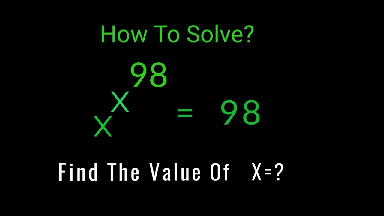 What Is The Value Of X In This Problem | Algebra Math Problem Solve ...
