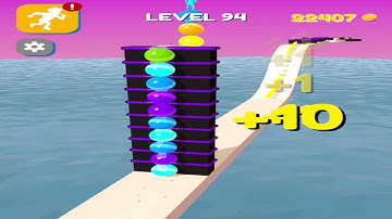 STACK RIDER Level 94 - GAMEPLAY (ios android) stack rider gameplay walkthrough