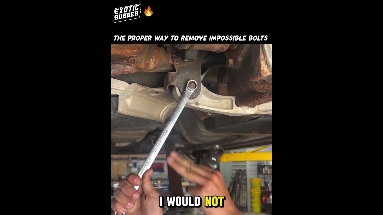 The right way to remove impossible bolts