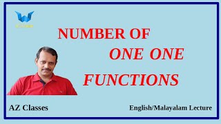 Number  of One-One Functions/AZ Classes
