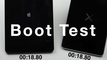 iPad mini vs Nexus 7 boot speed test