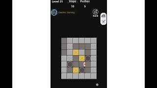 Classic Sokoban Level 31. Walkthrough Gameplay 