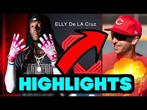 Cincinnati Reds Cubs 2024 Highlights Elly De La Cruz Steer MLB Spring Training Baseball #reds #mlb