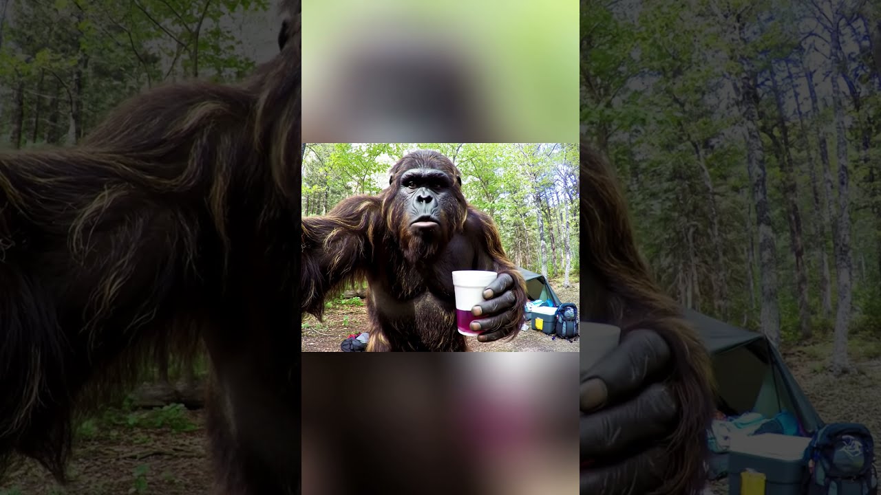 Bigfoot Vlogs Found This Mysterious Drink Ai Shorts Short Trending Viral