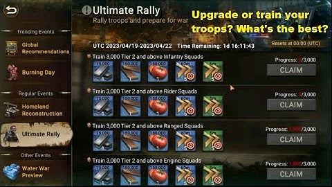 Upgrade or train your troops? | Doomsday: Last Survivors