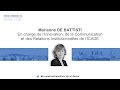 Forum eco grand paris  talk de marianne de battisti