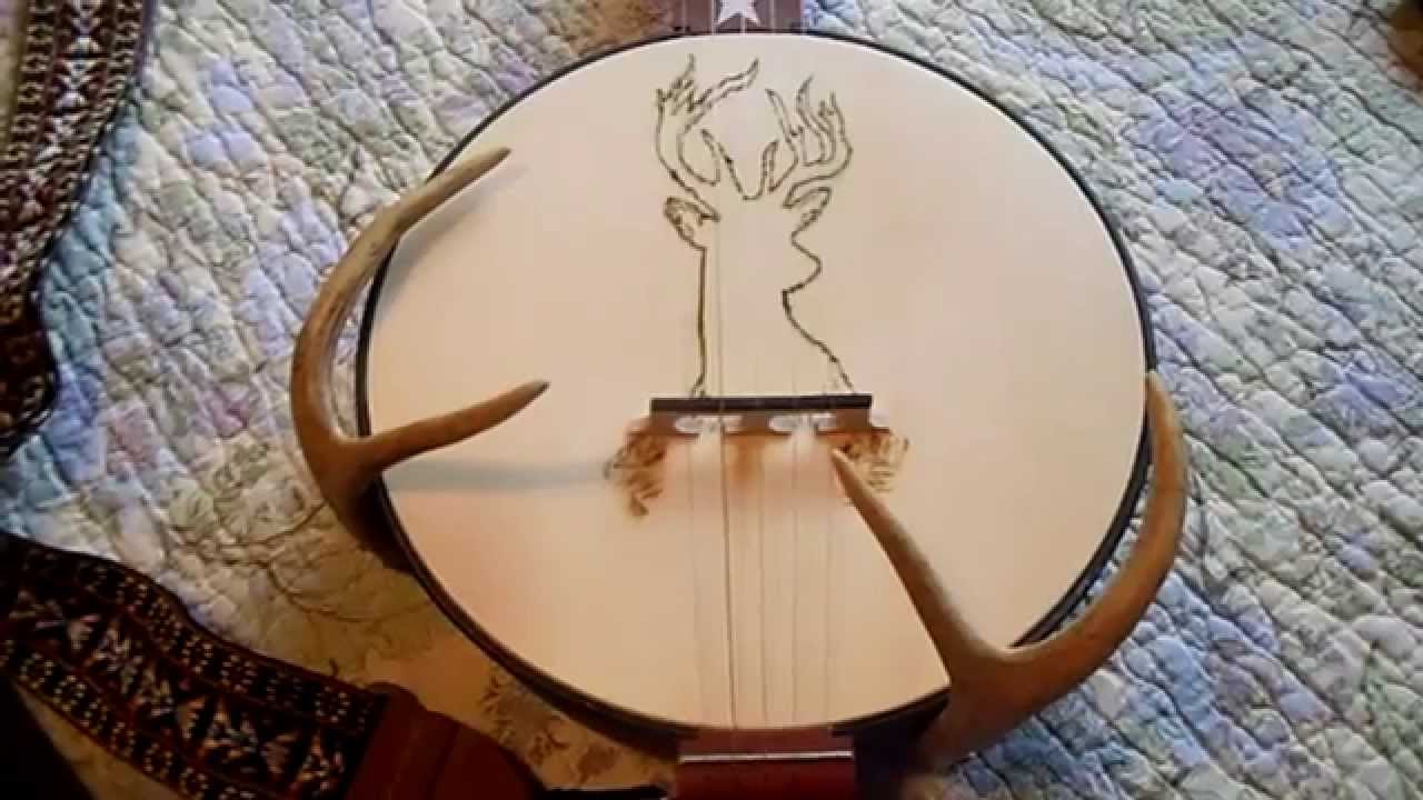 Fireside Banjo with Deer Antler Armrest Part 3 - YouTube