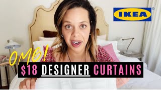 How To Fake HighEnd Designer Curtains for Under $30  IKEA RITVA Hack Tutorial
