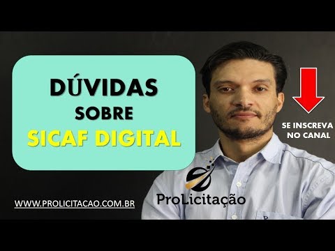 Licitação - Dúvidas sobre o Sicaf Digital, e-CPF e Brasil Cidadão #SICAF #LICITACAO