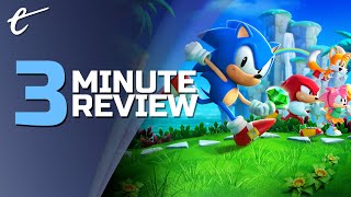 Sonic Superstars | Review in 3 Minutes (Video Game Video Review)