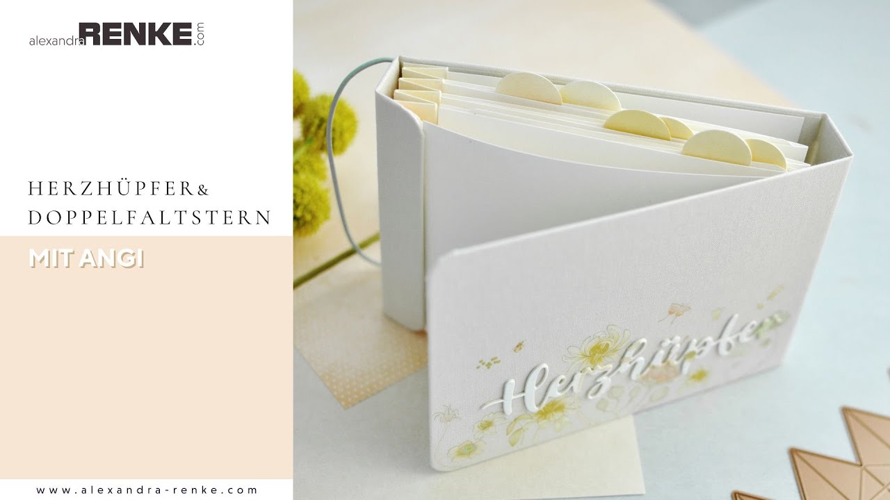 Mini Album Herzhüpfer & Doppelfaltstern - ein Stanzen-"Hack"