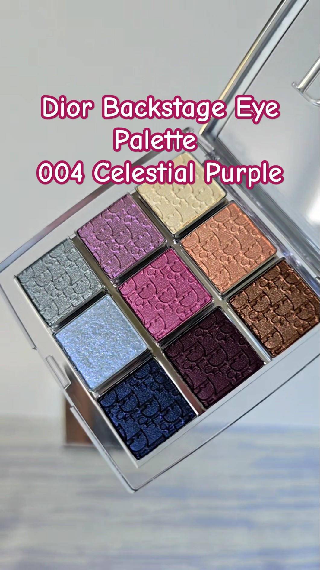 Dior バックステージ アイパレット 004 Celestial Purple DIOR | Backstage Eyeshadow Palette | Color: 004 Celestial