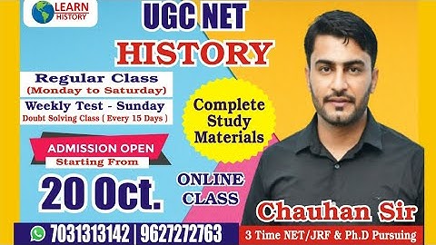 Ugc Net History New Batch ।। History New Course  ।। Nta Net New Batch।। Chauhan Sir ।Mukherjee Nagar