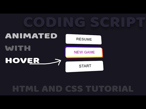 Build the Playground Button Hover Animated effect | Coding Script