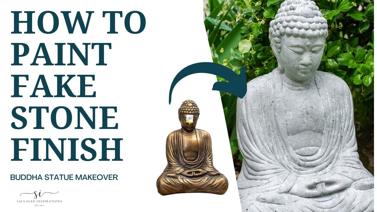 How To Paint Fake Stone Buddha Makeover YouTube How To Paint Fake Stone Buddha Makeover YouTube
