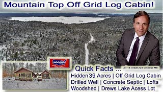 Off Grid Mountain Top Log Cabin | 39 Acres $69,500