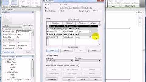 Creating a new wall style from an existing wall style