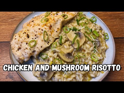 Try this easy weeknight meal - Mushroom Risotto with Chicken