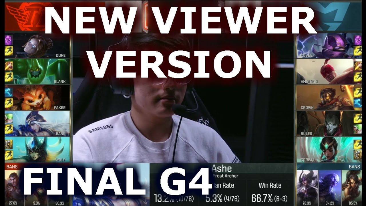 Samsung vs SK Telecom T1 Game 4 - New Viewer Stream | Grand Finals LoL S6 Worlds 2016