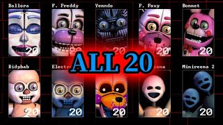 Five Nights At Freddy's Sister location｜ALL 20 Complete｜Mobile