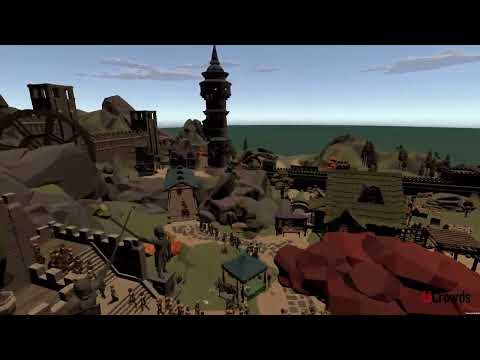 Simulating and visualizing 200 000 pedestrians in a browser with Unity webGPU