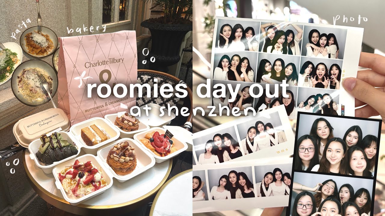 roomies day out at shenzhen🎀 | butterful & creamorous, photobooths, upperhill💐🧁