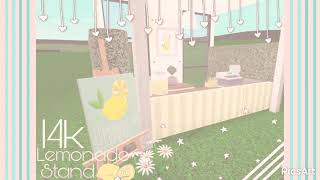 🍋LEMONADE STAND no gamepass 14k🍋||iTz_Peachy Bunny||