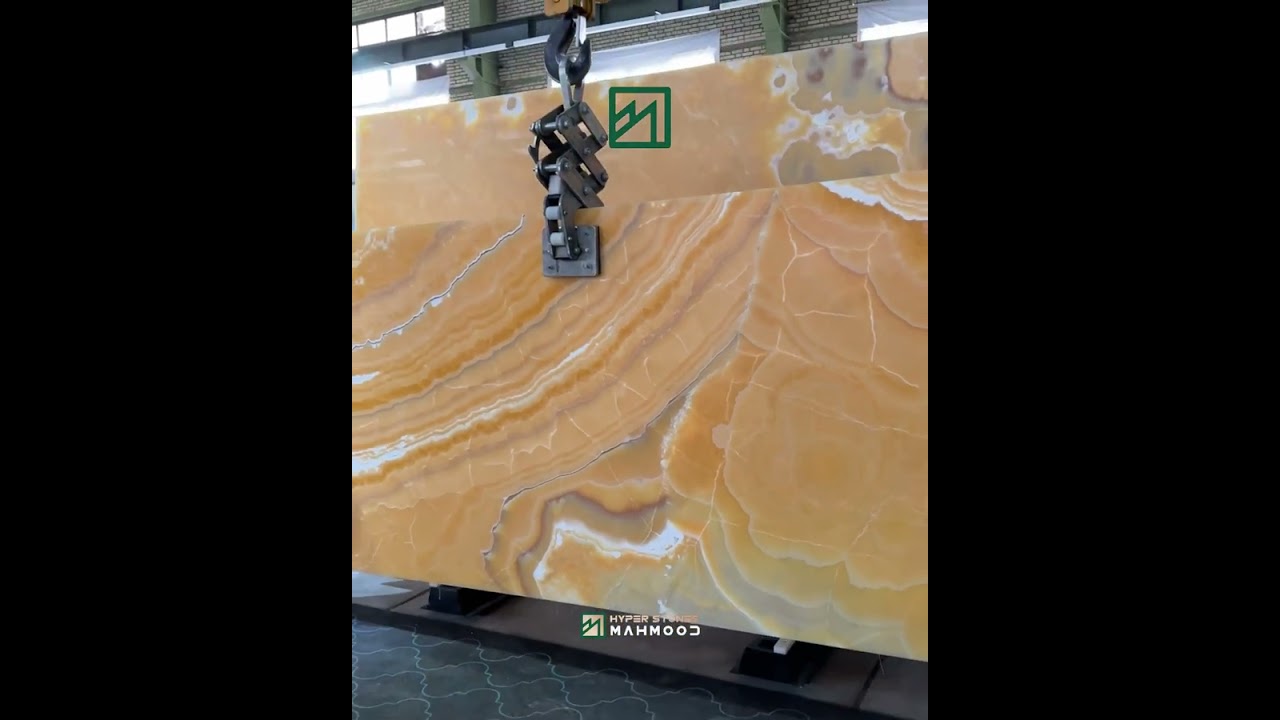 Orange onyx slab 