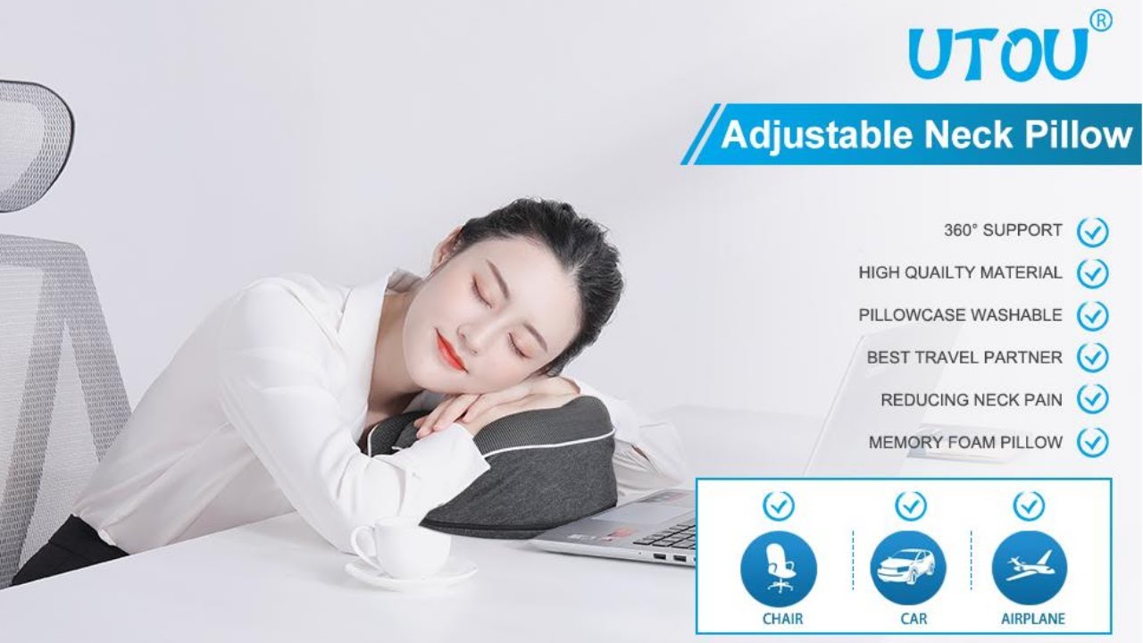 UTOU Memory Foam Breathable Travel Pillow | $100k Bonuses in Description