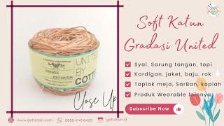 Benang Rajut Soft Cotton Sembur Gradasi United Medium Ply 100 Gram SFSU 1901 screenshot 2