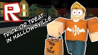 TRICK-OR-TREATING WITH FANS!!! Roblox HALLOWEEN!! 2016