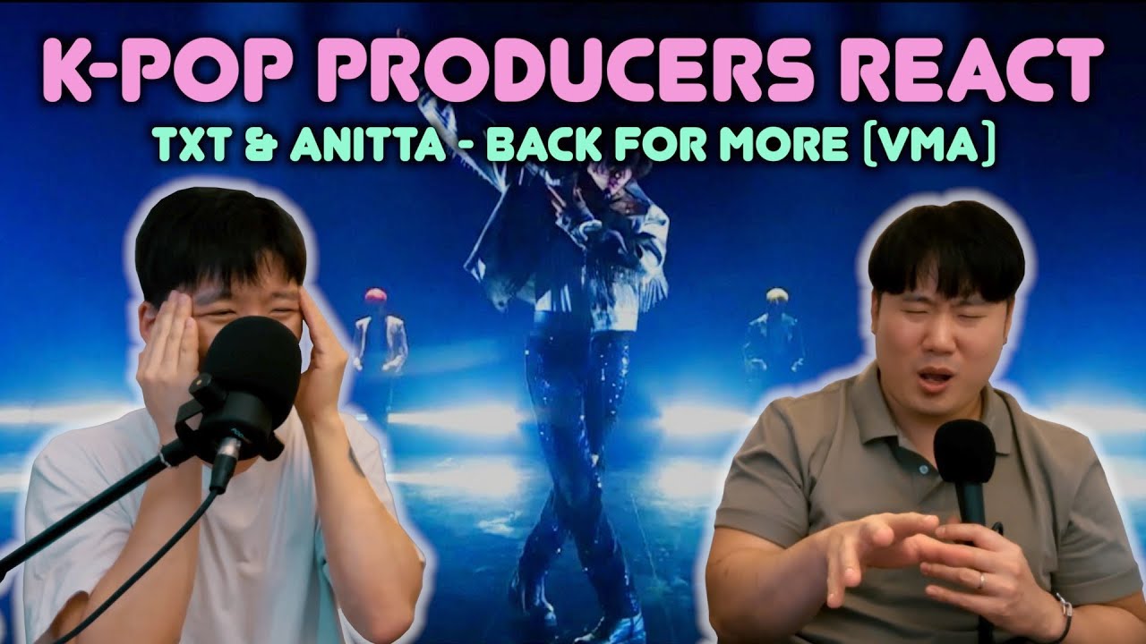 Musicians react & review ♡ TXT & Anitta - Back for More (VMA performance)