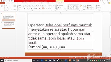 Operator Relasional  dan Operator Logika