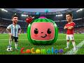 Cocomelon, Ronaldo, and Messi group Hug (Sponsored By Klasky Csupo Effects)